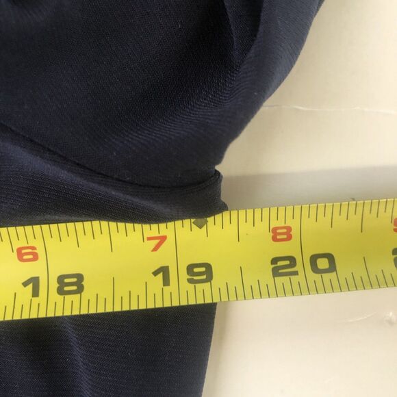 Tommy Hilfiger Women’s Button Down Blouse Navy Blue Tag Size Large - Picture 5 of 14